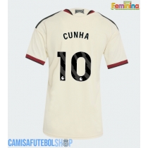 Camisa de time de futebol Manchester United Matheus Cunha #10 Replicas 3º Equipamento Feminina 2026-27 Manga Curta